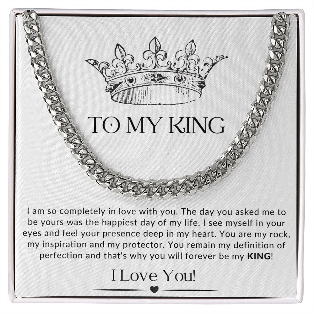 To My King | Cuban Link Chain