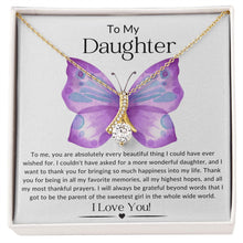 Load image into Gallery viewer, To My Daughter | Ribbon Shaped Pendant
