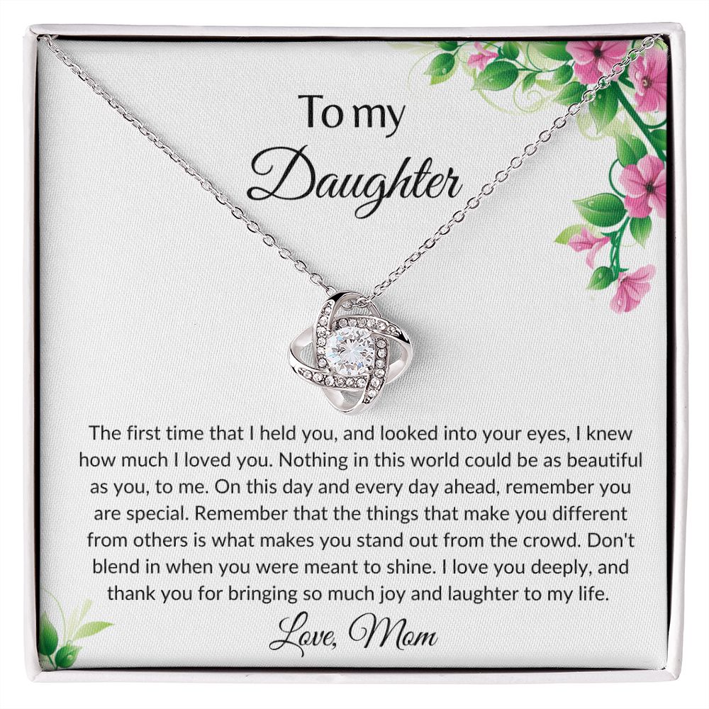 To my Daughter | Love Knot Necklace