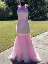 Load image into Gallery viewer, Soft Pink Organza Gown #8003
