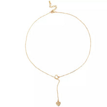 Load image into Gallery viewer, Gold Heart Chain Link Necklace
